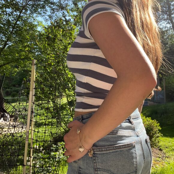 Stripped Scoop Neck Baby Tee from Hollister - Picture 6 of 9